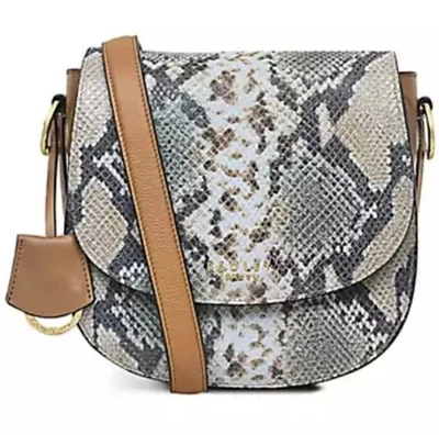 Radley London 🐕 Liverpool Street 2.0 Beige Cream Leather Python Crossbody Bag - Image 1 of 4