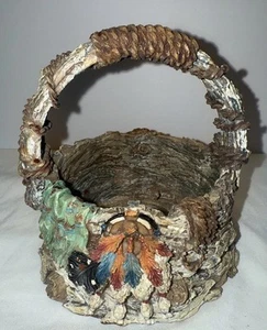 Native American Decorated Basket - Picture 1 of 7