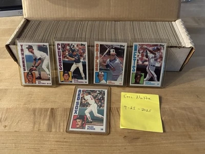 Juego completo de béisbol 1984 Topps 1-792 Mattingly RC Strawberry Ryan Ripken Jr casi nuevo Foto 1 de 4