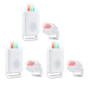 Energy-Saving Wireless IR Doorbell Loud Ringer Customizable Tones Simple Setup - Picture 1 of 16