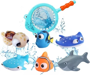 Finding Nemo Toys - 7Pcs Finding Dory Nemo Bath Squirters Bath Toys Baby Floatin - Picture 1 of 12