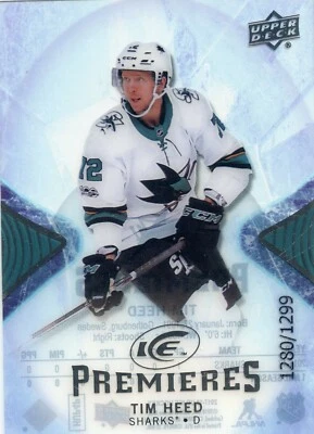 2017-18 Upper Deck Ice #110 Tim Heed 1280/1299 RC - Image 1 of 2