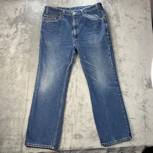 De Colección Levis Jeans Para Hombres 38x30 Se Ajusta 36x30 Azul 517 Corte Bota Etiqueta de Papel Lavado Medio - Imagen 1 de 20