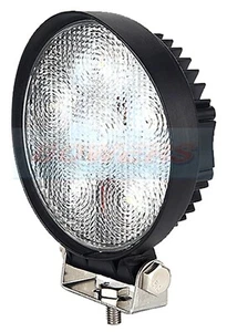12v/24v ROBUST HEAVY DUTY ROUND 6x LED FLOOD WORKLAMP WORKLIGHT 1170 LUMENS - Picture 1 of 2