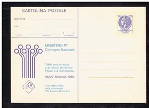 Postkarte Italien Republik 1980 Bancoposta 120 Lire VIELFALT ^^ - Bild 1 von 1