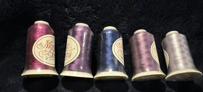 5 NEW. Majestic Threads  Embroidery Thread Spools. New As Pictured Lot 2 - Image 1 of 4