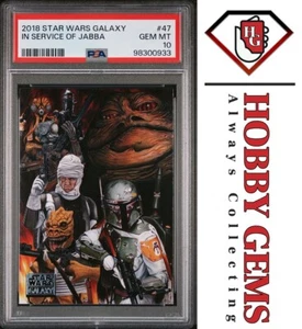 BOBA FETT PSA 10 2018 Topps Star Wars Galaxy 8 Service Of Jabba The Hutt #47 C2 - Picture 1 of 2