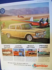 1962 Rambler Classic Six 400 grande auto rivista annuncio - Foto 1 di 1