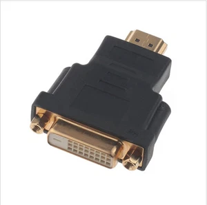 HDMI macho a DVI-D 24+1 hembra adaptador convertidor unión - Imagen 1 de 7