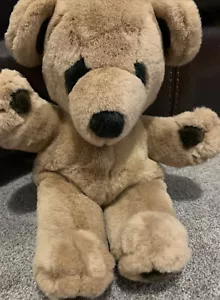 Peluche orsacchiotto vintage Gund 1979 punto marrone occhi neri peluche 17" - Foto 1 di 5
