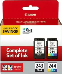 Canon PG243 CL244 DRUCKERTINTE MEHRERE PACKUNG KOMPATIBEL ~ TR4520 MX492 MG2520 MG2922 - Bild 1 von 2