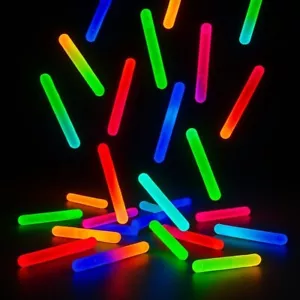 100 Pcs Mini Glow Sticks Assorted Colors, Bulk Mini Glow in the Dark Sticks - Picture 1 of 6