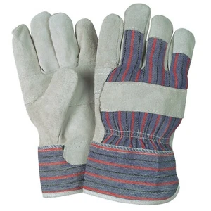 Split Cowhide Leather Palm, Welding, 10.5 in., Gloves with Rubberized Cuff, Wing - Picture 1 of 5