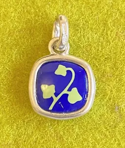 Dodo Pomellato Ciondolo Edera Blu Verde Argento Raro Collezione Unisex Original - Foto 1 di 4