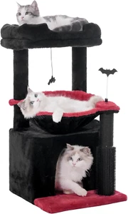 Gothic Cat Tree 32 Inches Small Cat Tree for Large Cats Adult Cat Tower with Scr - Picture 1 of 12