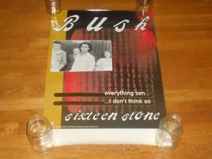 BUSH Sixteen Stone 20 x 30 PROMO POSTER Original 1994 Interscope ALLES ZEN - Bild 1 von 4