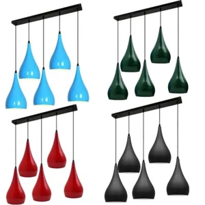 5 Köpfe Moderne Pendelleuchte Deckenlampe Hängekronleuchter Loft Café Leuchte - Bild 1 von 21