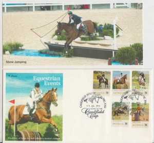 Stamps 2014 Australia Equestrian Events set of 5 limited edition "K" Cover FDC - Picture 1 of 1