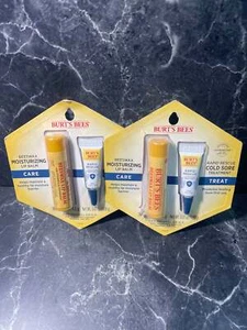 Burt's Bees Feuchtigkeitsspendender Lippenbalsam & Lippenherpes Behandlung Duo, 2er Pack - Bild 1 von 1
