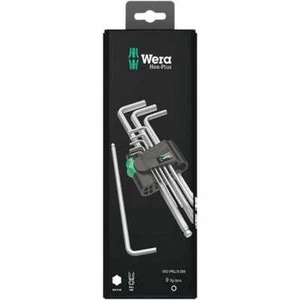 9 Piece Wera 5073391001 Long-Arm Ball-End Hex Key Set; Hex Size: 1.5 - 10 mm - Picture 1 of 7