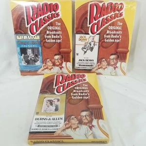 3 NEW Radio Classics Cassette Tapes~ Burns & Allen, Swing on the Air, Jack Benny - Picture 1 of 3