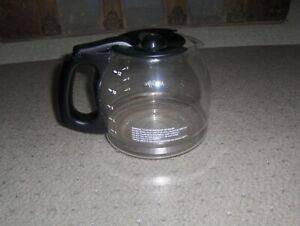 Mr. Coffee 12 Cup Replacement Glass Carafe Coffee Pot Black Handle and Top