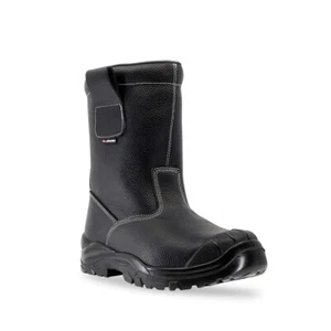Lendeo Polar Schwarz S3 CI SRC Stiefel gefüttert Sicherheitsschuh Arbeits - Bild 1 von 5