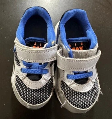 Nike Airmax Niño Niño Azul Gris Negro Zapatilla Con Cordones EE. UU. 7C UK 6,5 EUR 23,5 Foto 1 de 4