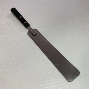 Vintage Ekco Forge Icing Spatula Utensil Stainless Steel Black Handle 6" blade - Picture 1 of 6