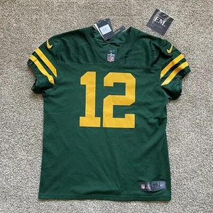 Camiseta deportiva para hombre talla 48 de Aaron Rodgers Throwback de Green Bay Packers Nike Vapor Elite - Imagen 1 de 7