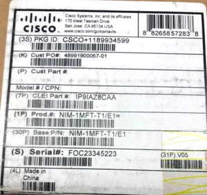 CISCO NIM-1MFT-T1/E11-port Multiflex Trunk Voice and WAN Network Interface / NEW - Picture 1 of 5