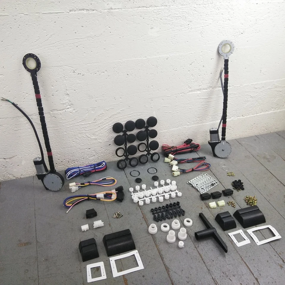 Kit de conversión de manivela de ventana eléctrica Chevy Impala 1965-1976 carrocería B + 3 interruptores Foto 1 de 4