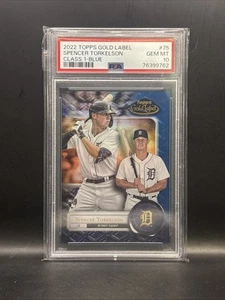 2022 Topps Gold Label #75 Spencer Torkelson Classe 1-BLU /150 PSA 10 - Foto 1 di 2