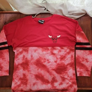 Vintage Chicago Bulls Jordan NBA Basketball Tie Dye Crewneck Sweater XL - Picture 1 of 5
