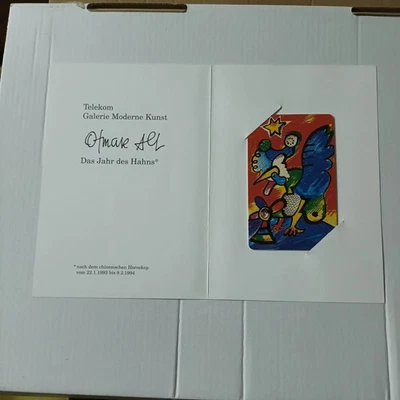 Telefonkarte Telekom edition Otmar Alt Jahr des Hahns P10 NEU Umschl. lim 500000 - Bild 1 von 4