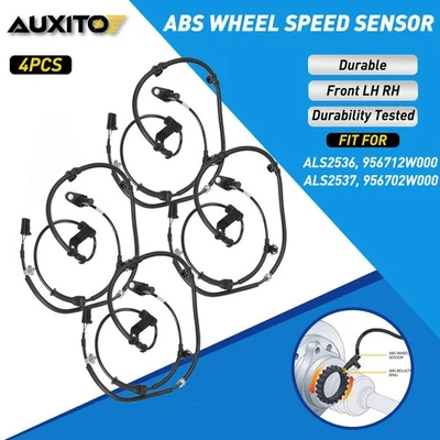 Sensores de velocidad de rueda ABS delanteros para Hyundai Santa Fe Kia Sorento 13-18 4 piezas Foto 1 de 4