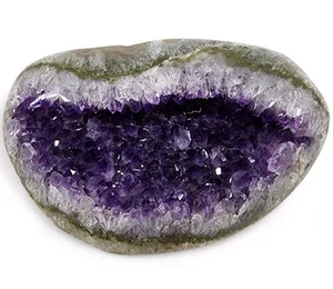 Amethyst Polished Edge Geode A-Grade Brazil 2lbs 1.2oz. - Picture 1 of 3