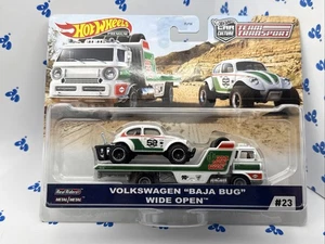 HOT WHEELS 2020 Car Culture Team Transport VW Baja Bug Wide Open Truck box e6d - Picture 1 of 13
