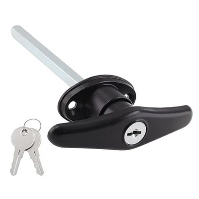 Pack Tapa Camión Bloqueo Manijas en T Negro Camper Topper Lock, Llave Igual Camper 1 Foto 1 de 4