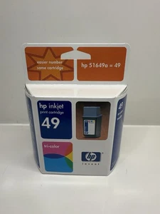 Genuine New HP 49 Ink Cartridge Tri-Color 51649A Expired 05/2002 - Zdjęcie 1 z 7