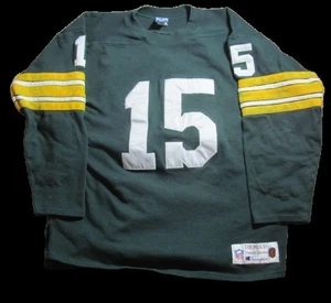 Vintage Champion Throwbacks Bart Starr #15 Sweatshirt Trikot Made in USA Large - Bild 1 von 10