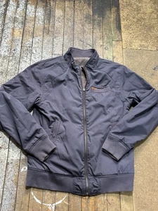 Obey Grey Brown Reversible Bomber Jacket Size M Medium - Picture 1 of 6