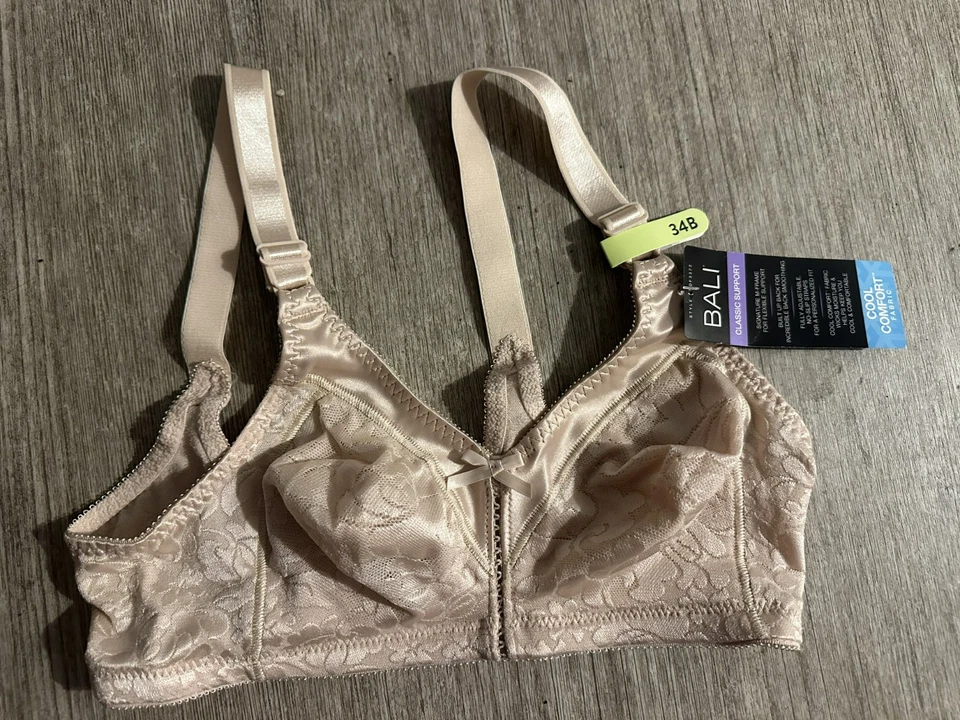 Nuevo con etiquetas Sujetador Bali 34B Suave Taupe Doble Soporte Cool Comfort Sin Alambres DF 3372 Foto 1 de 1
