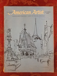 AMERICAN ARTIST October 1958 W David Shaw Robert Addison M. Jones C. C. Beall - Imagen 1 de 1