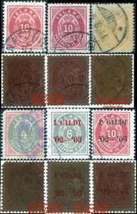 ISLAND/ISLAND/ICELAND 6 Briefmarken/stamps (1876-1902) Obl/Used - Bild 1 von 1