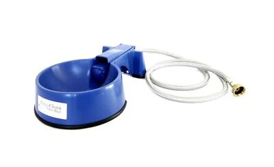 Tazón de agua de llenado automático fácil de limpiar con manguera larga de acero inoxidable (5 pies) Foto 1 de 4