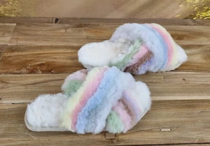 EMU Australia Pantolette Größe 36 Hausschuhe Weiß Bunt Pantoffel