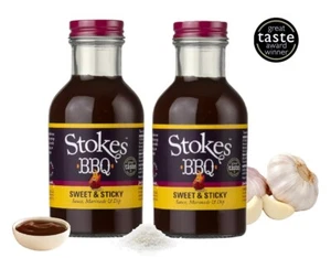 Two Pack of Stokes Sweet & Sticky BBQ Sauce 325g - Great Taste Award Winner! - Picture 1 of 2