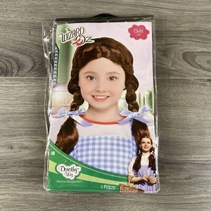 Wizard Of Oz Child Dorothy Wig Halloween Cosplay Dress Up Costume - Picture 1 of 8