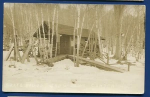 Camden Maine me Skate House Snow Bowl real photo postcard - Picture 1 of 2